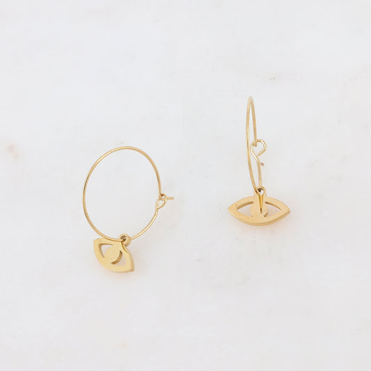 Boucles d'oreilles fines Oeil